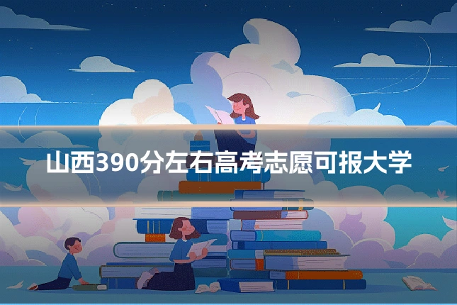 山西390分左右高考志愿可报大学