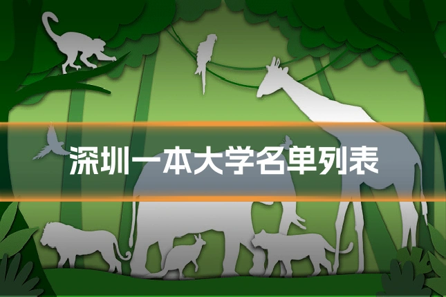 深圳一本大学名单列表