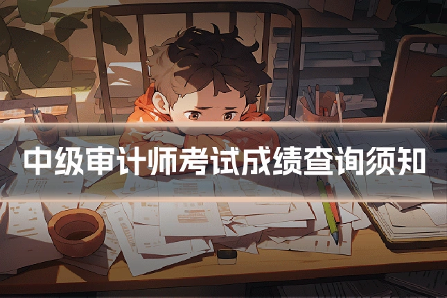 中级审计师考试成绩查询须知