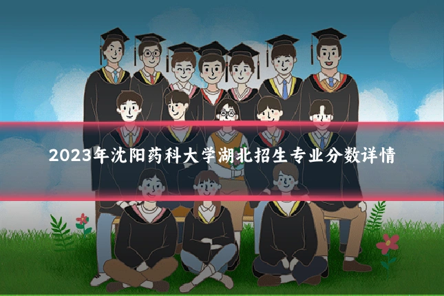 2023年沈阳药科大学湖北招生专业分数详情