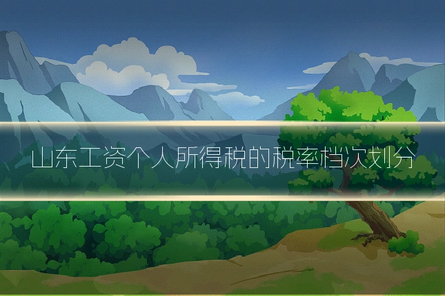 山东工资个人所得税的税率档次划分