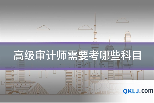 高级审计师需要考哪些科目