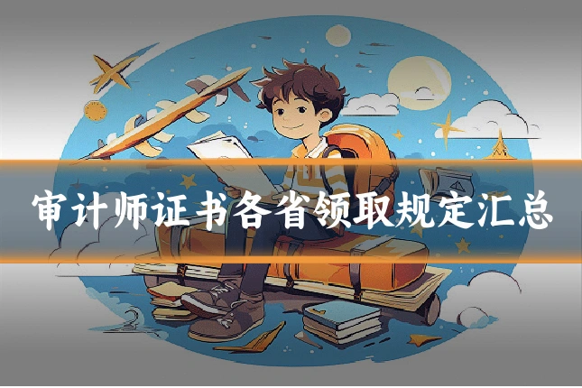 审计师证书各省领取规定汇总