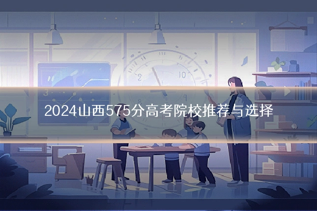 2024山西575分高考院校推荐与选择
