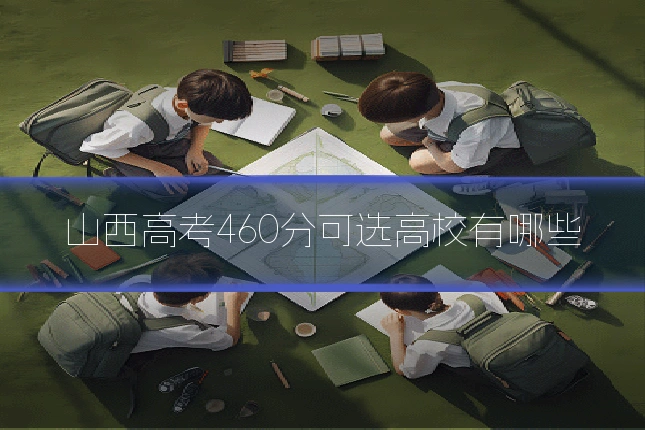 山西高考460分可选高校有哪些