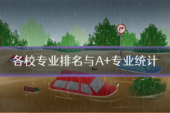 各校专业排名与A+专业统计