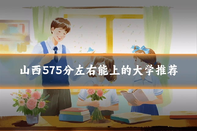 山西575分左右能上的大学推荐