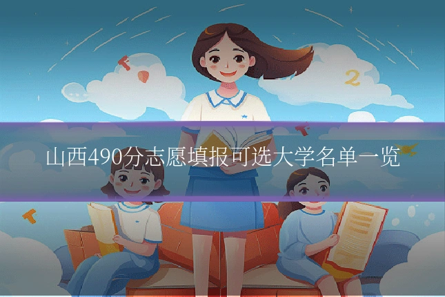 山西490分志愿填报可选大学名单一览