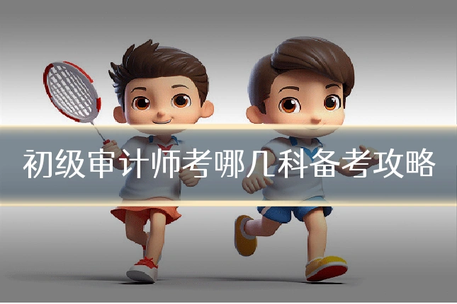 初级审计师考哪几科备考攻略