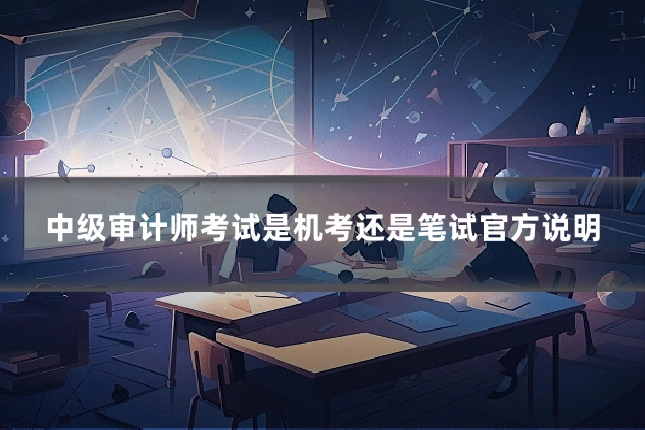 中级审计师考试是机考还是笔试官方说明