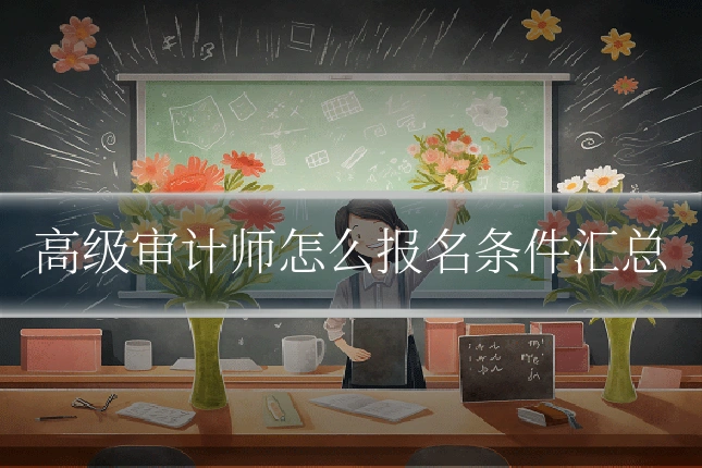 高级审计师怎么报名条件汇总