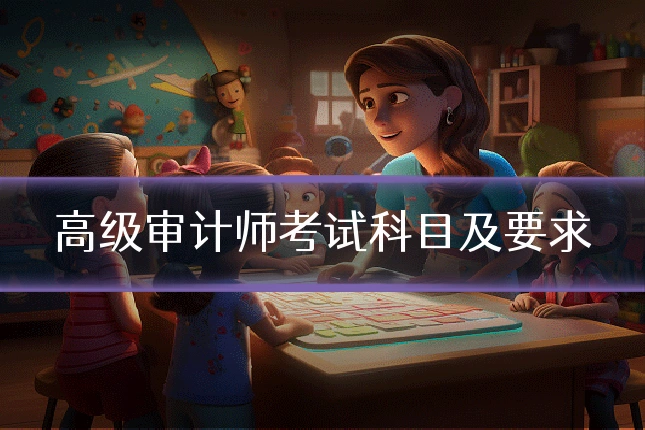 高级审计师考试科目及要求