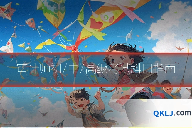 审计师初/中/高级考试科目指南