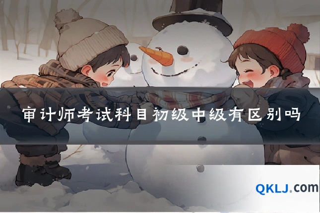 审计师考试科目初级中级有区别吗