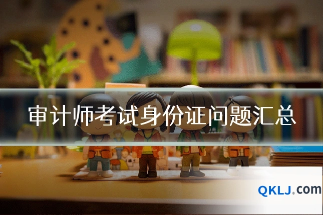 审计师考试身份证问题汇总