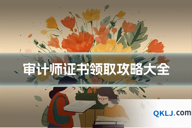 审计师证书领取攻略大全