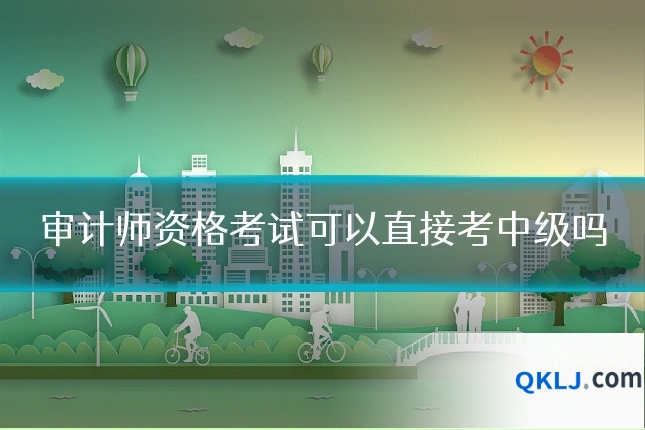 审计师资格考试可以直接考中级吗