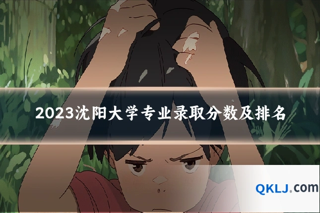 2023沈阳大学专业录取分数及排名