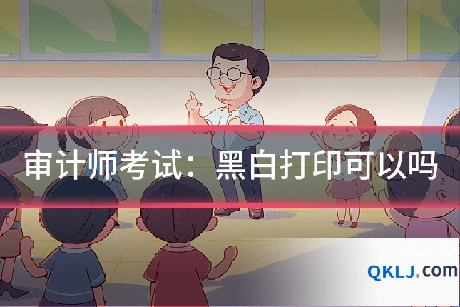 审计师考试：黑白打印可以吗