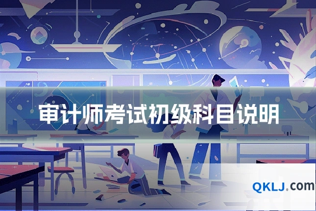 审计师考试初级科目说明