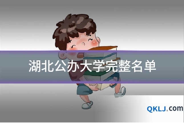 湖北公办大学完整名单