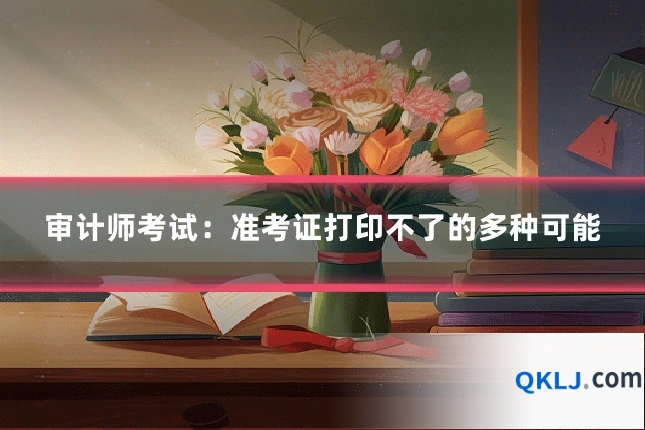 审计师考试:准考证打印不了的多种可能