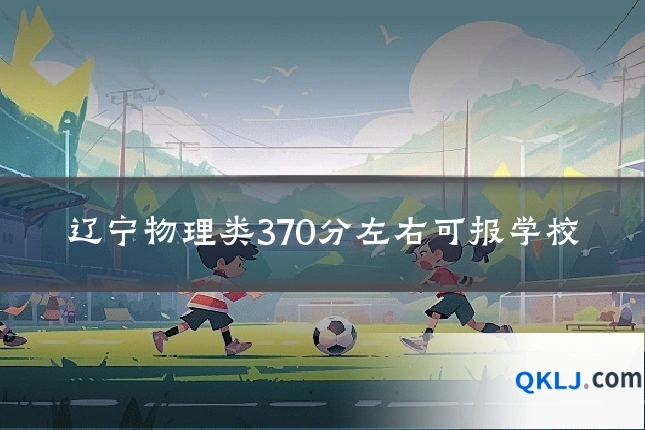 辽宁物理类370分左右可报学校