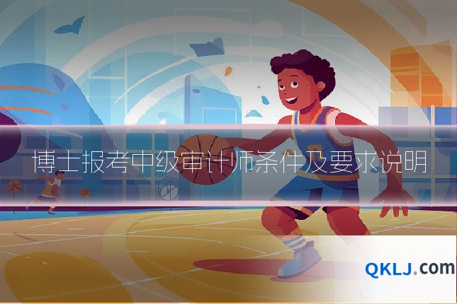 博士报考中级审计师条件及要求说明