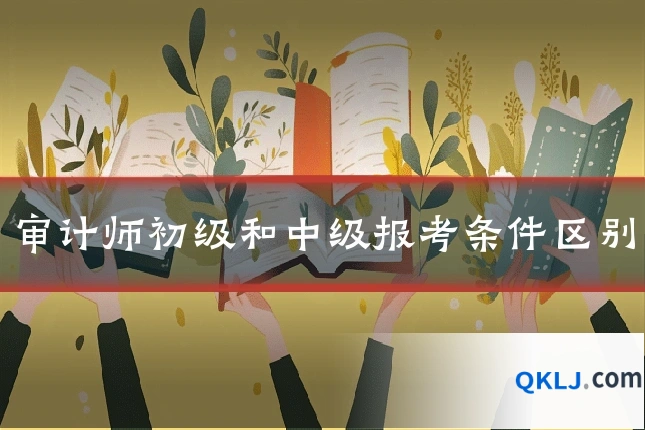 审计师初级和中级报考条件区别