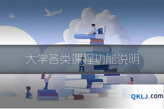 大学各类课程功能说明