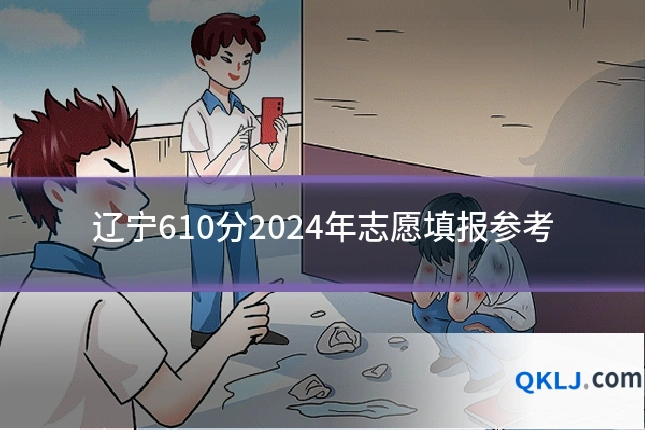 辽宁610分2024年志愿填报参考