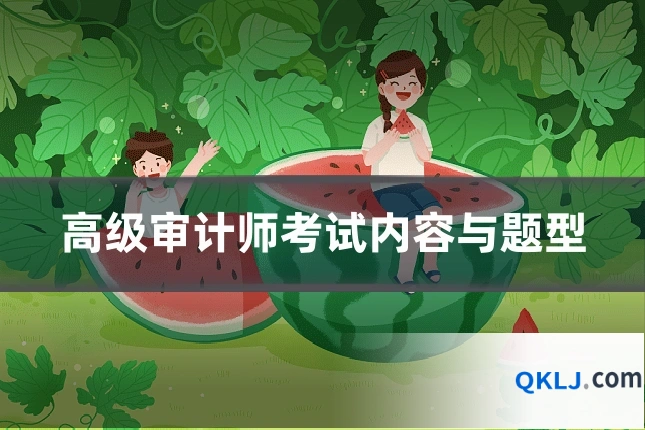 高级审计师考试内容与题型