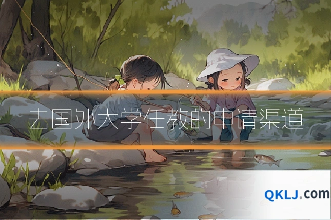 去国外大学任教的申请渠道