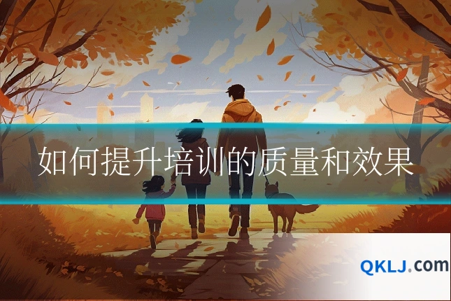 如何提升培训的质量和效果