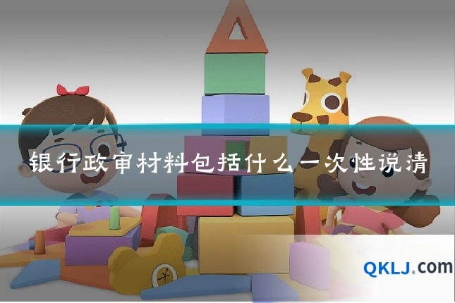 银行政审材料包括什么一次性说清