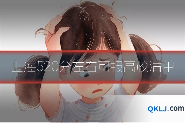 上海520分左右可报高校清单