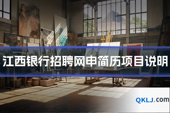 江西银行招聘网申简历项目说明