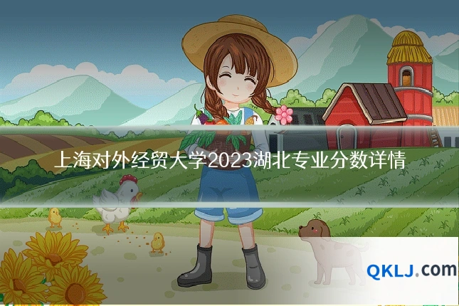 上海对外经贸大学2023湖北专业分数详情