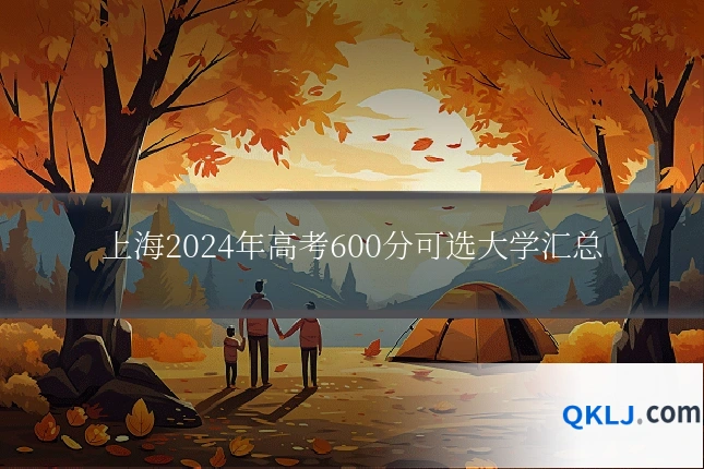 上海2024年高考600分可选大学汇总