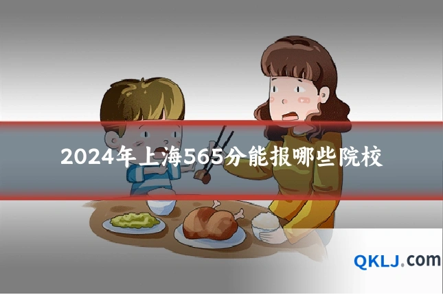 2024年上海565分能报哪些院校