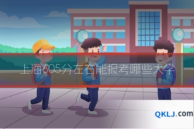 上海605分左右能报考哪些大学