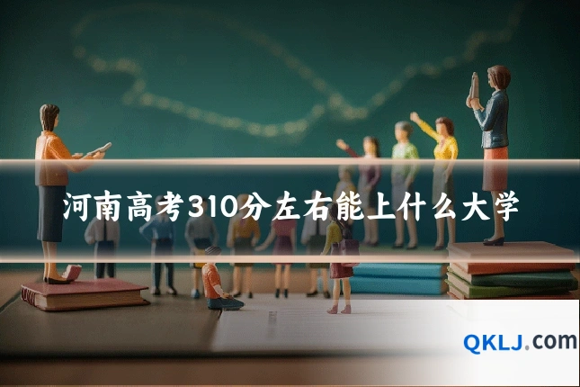 河南高考310分左右能上什么大学
