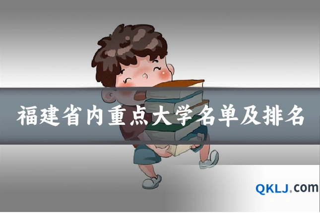 福建省内重点大学名单及排名