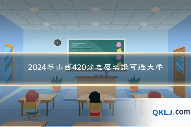 2024年山西420分志愿填报可选大学