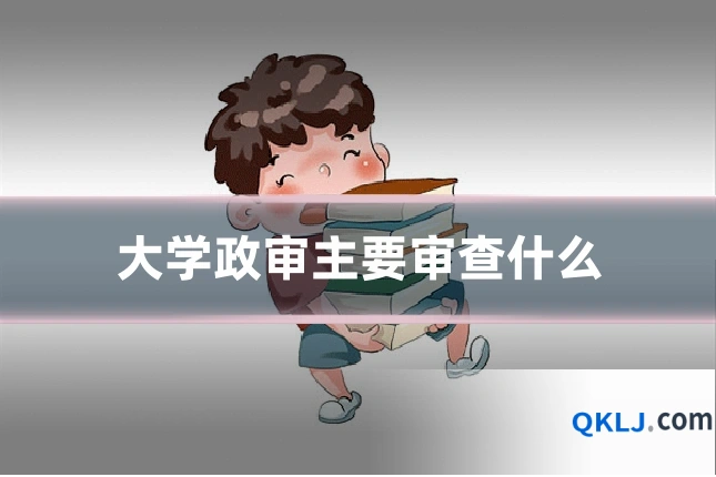大学政审主要审查什么