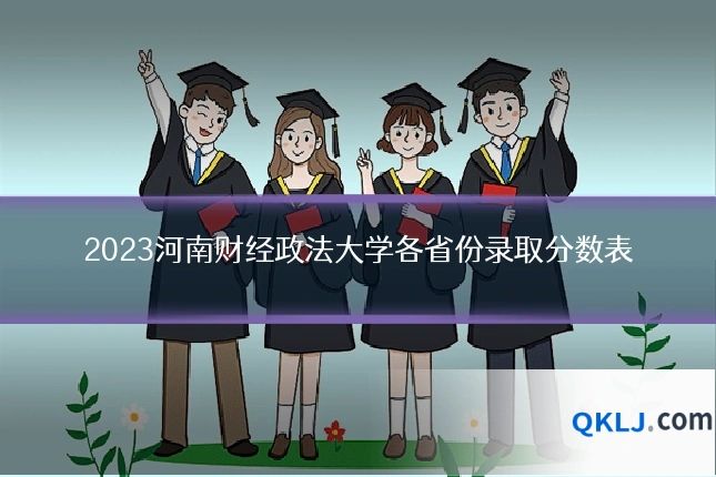 2023河南财经政法大学各省份录取分数表