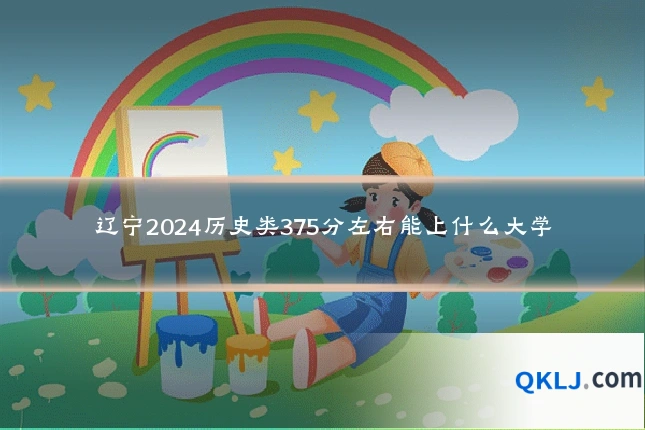 辽宁2024历史类375分左右能上什么大学