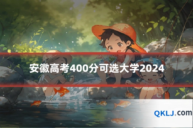 安徽高考400分可选大学2024