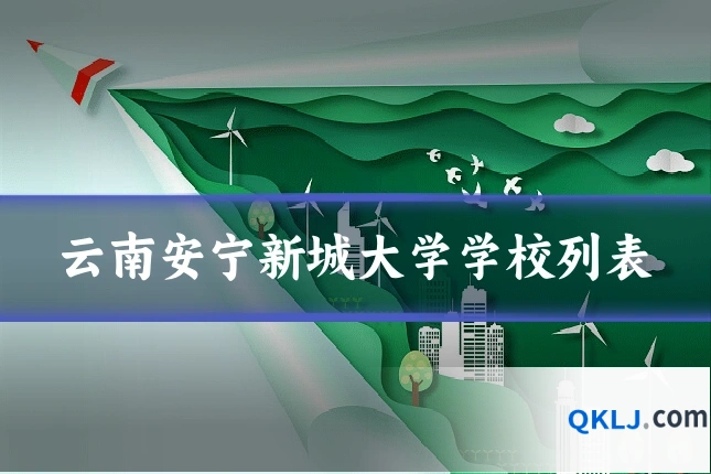 云南安宁新城大学学校列表