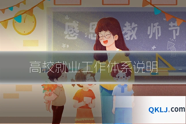 高校就业工作体系说明